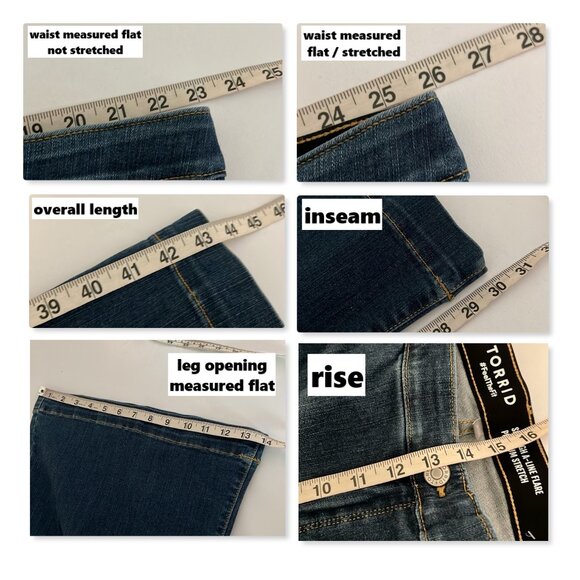 Torrid Sky High Flare High-Rise Jean Sz 24 - Picture 12 of 12